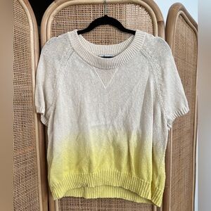 Madewell dip died short sleeve sweater